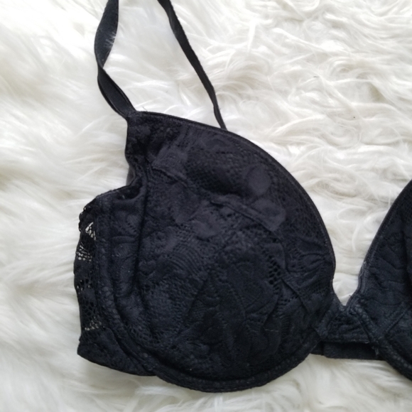 Vintage Victorias Secret 0698 Black Lace Bra 36C - Picture 2 of 8
